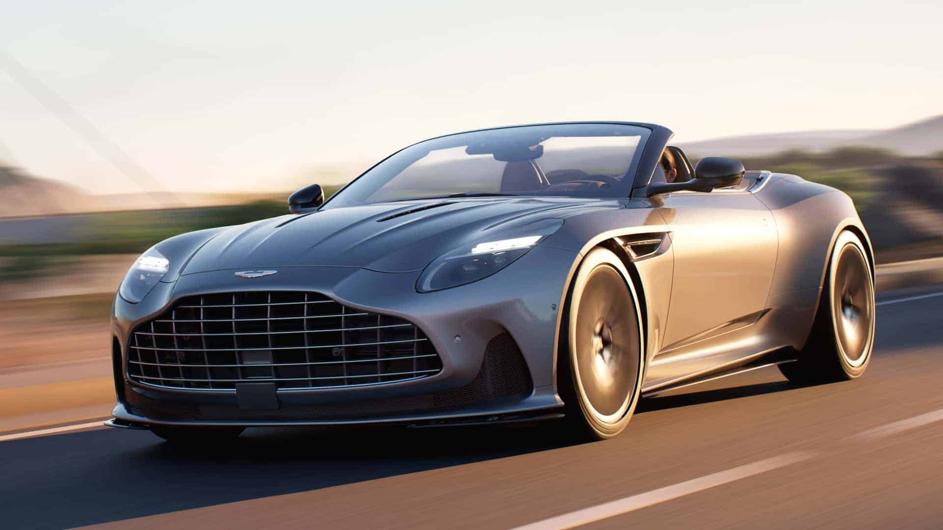 Aston Martin DB12 Volante gør debut med mere støjisolerende stoftag Aston Martin Db12 Volante Goer Debut Med Mere Stoejisolerende Stoftag