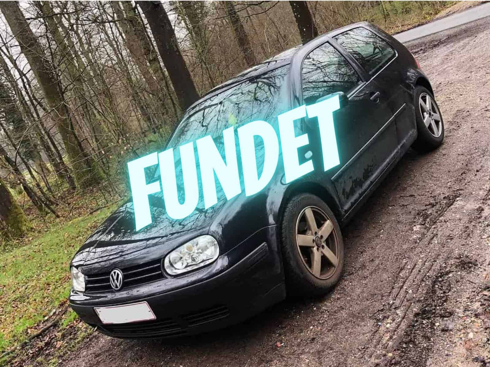 FUNDET: VW Golf savnes i Vejle Fundet Vw Golf Savnes I Vejle