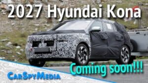 2027 Hyundai Kona Prototype Caught Testing In The European Alps 2027 Hyundai Kona Prototype Caught Testing In The European Alps